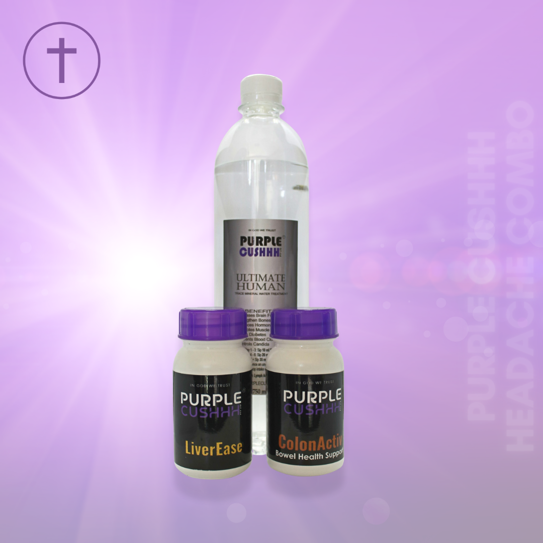 Tension Relief Combo | Colon Cleanse, Liver & Mineral Wellness System | Purple Cushhh